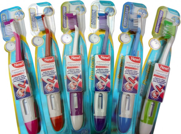 Tesco Pro-Tech toothbrush with Timestrip Technology